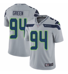 Men's Nike Seattle Seahawks #94 Rasheem Green Grey Alternate Vapor Untouchable Limited Player NFL Jersey