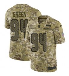Men's Nike Seattle Seahawks #94 Rasheem Green Limited Camo 2018 Salute to Service NFL Jersey