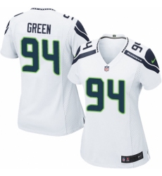 Women's Nike Seattle Seahawks #94 Rasheem Green Game White NFL Jersey