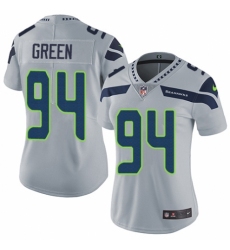 Women's Nike Seattle Seahawks #94 Rasheem Green Grey Alternate Vapor Untouchable Limited Player NFL Jersey