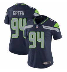 Women's Nike Seattle Seahawks #94 Rasheem Green Navy Blue Team Color Vapor Untouchable Limited Player NFL Jersey