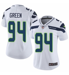 Women's Nike Seattle Seahawks #94 Rasheem Green White Vapor Untouchable Limited Player NFL Jersey