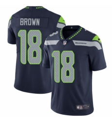 Youth Nike Seattle Seahawks #18 Jaron Brown Navy Blue Team Color Vapor Untouchable Limited Player NFL Jersey