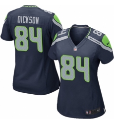 Women's Nike Seattle Seahawks #84 Ed Dickson Game Navy Blue Team Color NFL Jersey