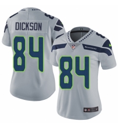 Women's Nike Seattle Seahawks #84 Ed Dickson Grey Alternate Vapor Untouchable Elite Player NFL Jersey