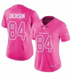 Women's Nike Seattle Seahawks #84 Ed Dickson Limited Pink Rush Fashion NFL Jersey