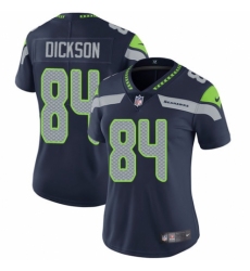 Women's Nike Seattle Seahawks #84 Ed Dickson Navy Blue Team Color Vapor Untouchable Limited Player NFL Jersey