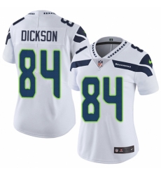 Women's Nike Seattle Seahawks #84 Ed Dickson White Vapor Untouchable Elite Player NFL Jersey
