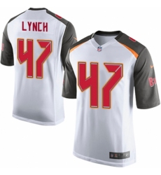 Men's Nike Tampa Bay Buccaneers #47 John Lynch Game White NFL Jersey