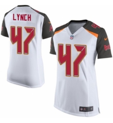 Women's Nike Tampa Bay Buccaneers #47 John Lynch Game White NFL Jersey