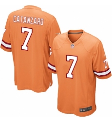 Men's Nike Tampa Bay Buccaneers #7 Chandler Catanzaro Game Orange Glaze Alternate NFL Jersey