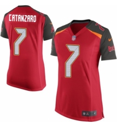 Women's Nike Tampa Bay Buccaneers #7 Chandler Catanzaro Game Red Team Color NFL Jersey