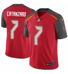 Youth Nike Tampa Bay Buccaneers #7 Chandler Catanzaro Red Team Color Vapor Untouchable Limited Player NFL Jersey