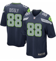 Men's Nike Seattle Seahawks #88 Will Dissly Game Navy Blue Team Color NFL Jersey