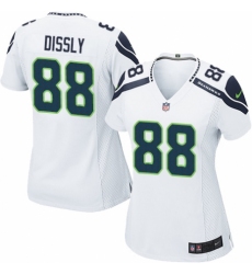 Women's Nike Seattle Seahawks #88 Will Dissly Game White NFL Jersey