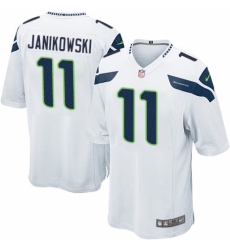 Men's Nike Seattle Seahawks #11 Sebastian Janikowski Game White NFL Jersey