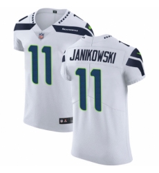 Men's Nike Seattle Seahawks #11 Sebastian Janikowski White Vapor Untouchable Elite Player NFL Jersey