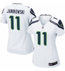 Women's Nike Seattle Seahawks #11 Sebastian Janikowski Game White NFL Jersey
