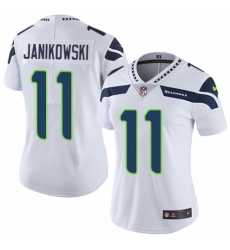 Women's Nike Seattle Seahawks #11 Sebastian Janikowski White Vapor Untouchable Limited Player NFL Jersey
