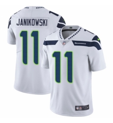 Youth Nike Seattle Seahawks #11 Sebastian Janikowski White Vapor Untouchable Limited Player NFL Jersey
