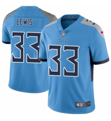 Men's Nike Tennessee Titans #33 Dion Lewis Light Blue Alternate Vapor Untouchable Limited Player NFL Jersey