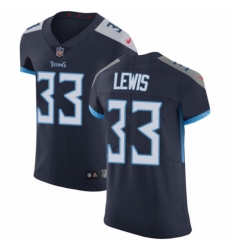 Men's Nike Tennessee Titans #33 Dion Lewis Navy Blue Team Color Vapor Untouchable Elite Player NFL Jersey
