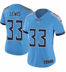 Women's Nike Tennessee Titans #33 Dion Lewis Light Blue Alternate Vapor Untouchable Elite Player NFL Jersey