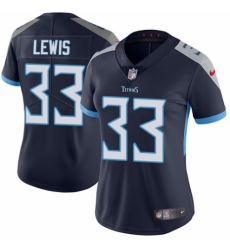 Women's Nike Tennessee Titans #33 Dion Lewis Navy Blue Team Color Vapor Untouchable Elite Player NFL Jersey