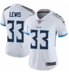 Women's Nike Tennessee Titans #33 Dion Lewis White Vapor Untouchable Elite Player NFL Jersey