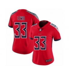Women's Tennessee Titans #33 Dion Lewis Limited Red Inverted Legend Football Jersey