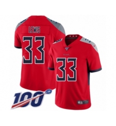 Youth Tennessee Titans #33 Dion Lewis Limited Red Inverted Legend 100th Season Football Jersey