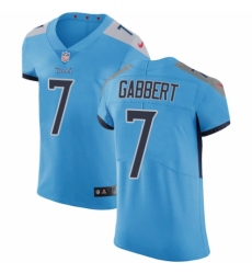 Men's Nike Tennessee Titans #7 Blaine Gabbert Light Blue Alternate Vapor Untouchable Elite Player NFL Jersey
