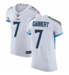 Men's Nike Tennessee Titans #7 Blaine Gabbert White Vapor Untouchable Elite Player NFL Jersey
