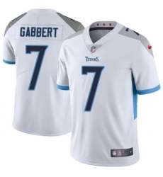 Men's Nike Tennessee Titans #7 Blaine Gabbert White Vapor Untouchable Limited Player NFL Jersey