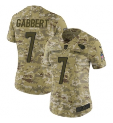 Women's Nike Tennessee Titans #7 Blaine Gabbert Limited Camo 2018 Salute to Service NFL Jersey