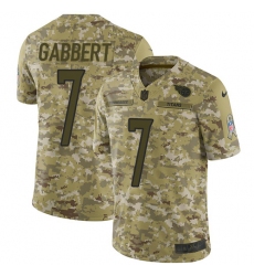 Youth Nike Tennessee Titans #7 Blaine Gabbert Limited Camo 2018 Salute to Service NFL Jersey