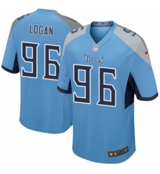 Men's Nike Tennessee Titans #96 Bennie Logan Game Light Blue Alternate NFL Jersey