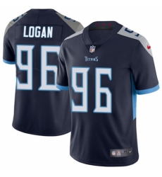 Men's Nike Tennessee Titans #96 Bennie Logan Navy Blue Team Color Vapor Untouchable Limited Player NFL Jersey