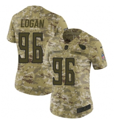 Women's Nike Tennessee Titans #96 Bennie Logan Limited Camo 2018 Salute to Service NFL Jersey