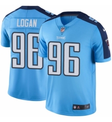 Youth Nike Tennessee Titans #96 Bennie Logan Limited Light Blue Rush Vapor Untouchable NFL Jersey