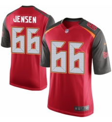Men's Nike Tampa Bay Buccaneers #66 Ryan Jensen Game Red Team Color NFL Jersey