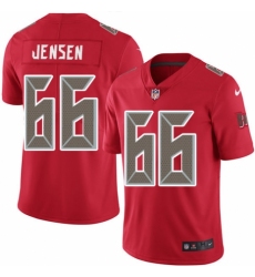 Men's Nike Tampa Bay Buccaneers #66 Ryan Jensen Limited Red Rush Vapor Untouchable NFL Jersey