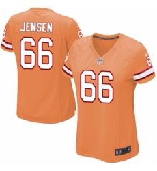 Women's Nike Tampa Bay Buccaneers #66 Ryan Jensen Game Orange Glaze Alternate NFL Jersey