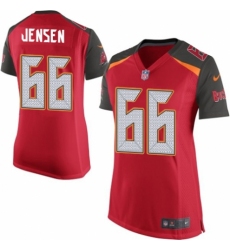 Women's Nike Tampa Bay Buccaneers #66 Ryan Jensen Game Red Team Color NFL Jersey