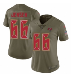 Women's Nike Tampa Bay Buccaneers #66 Ryan Jensen Limited Olive 2017 Salute to Service NFL Jersey