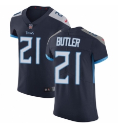 Men's Nike Tennessee Titans #21 Malcolm Butler Navy Blue Team Color Vapor Untouchable Elite Player NFL Jersey