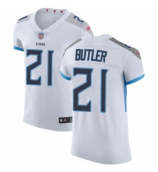 Men's Nike Tennessee Titans #21 Malcolm Butler White Vapor Untouchable Elite Player NFL Jersey