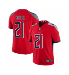 Men's Tennessee Titans #21 Malcolm Butler Limited Red Inverted Legend Football Jersey