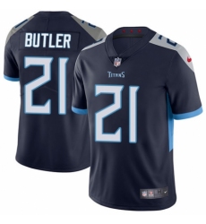 Youth Nike Tennessee Titans #21 Malcolm Butler Navy Blue Team Color Vapor Untouchable Elite Player NFL Jersey