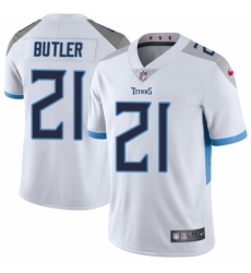 Youth Nike Tennessee Titans #21 Malcolm Butler White Vapor Untouchable Elite Player NFL Jersey